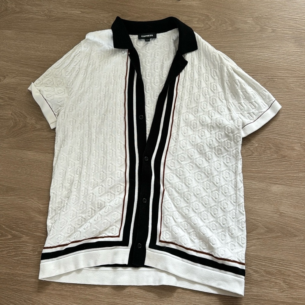 Men's knit button down